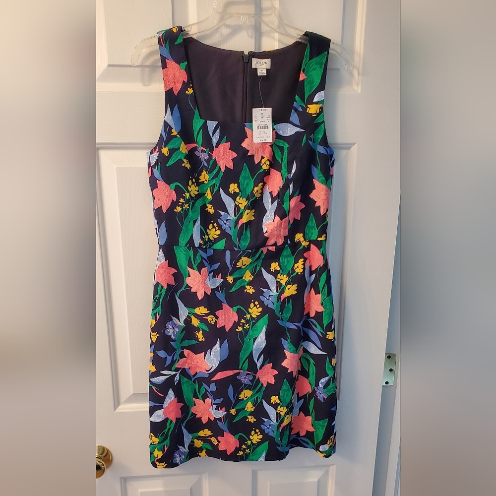 Size 6 J. Crew Floral Lined Dress